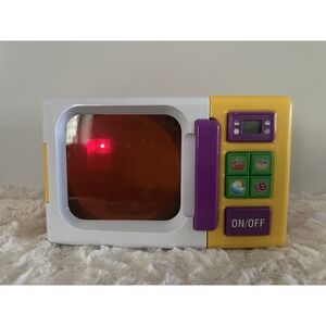 M.M.T.L. Pretend Play Microwave Toy 2002  Moose Mountain Toymaker W/Soup WORKS